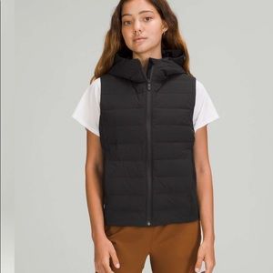 Lululemon black down and around vest